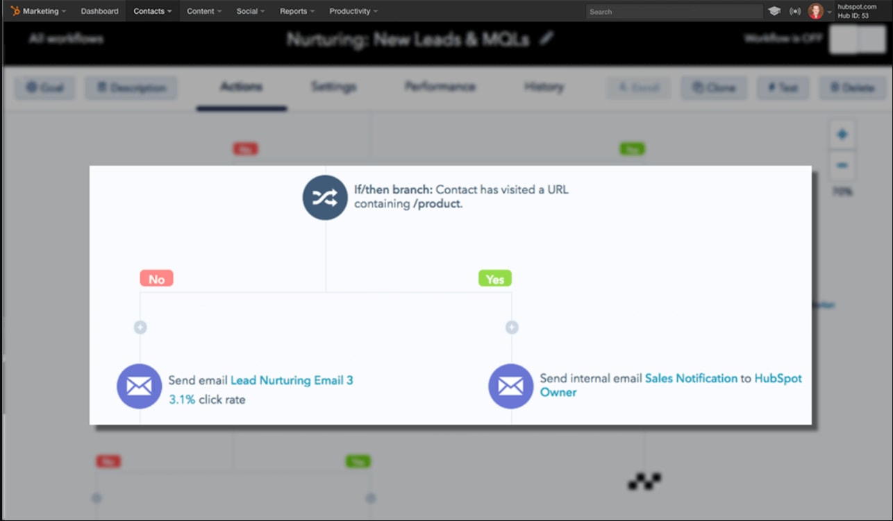 ecommerce marketing automation platforms - HubSpot Email Campaigns.